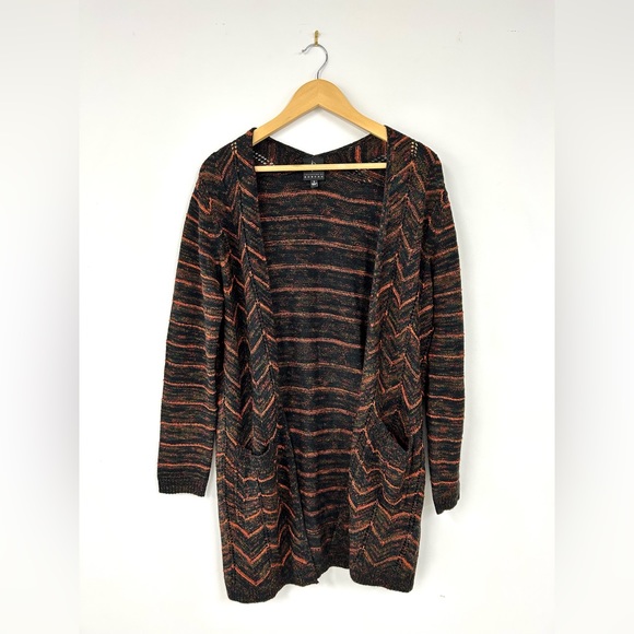 Cozy Striped Bobeau Cardigan - Picture 1 of 6